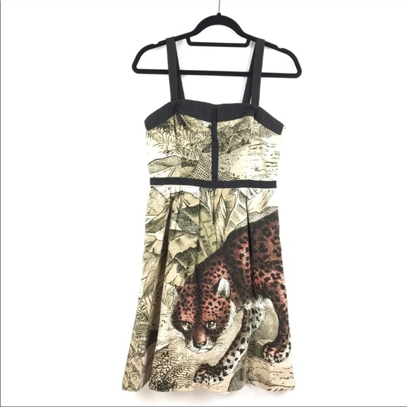 Anthropologie Leopard Mini Dress - Picture 2 of 7